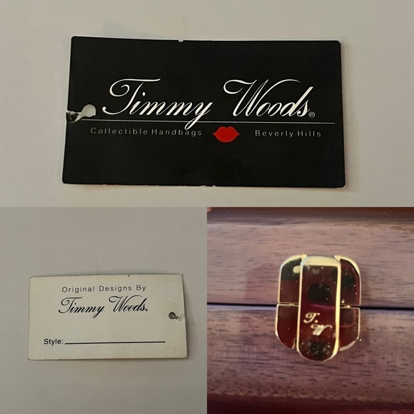 Timmy Woods, Women’s Beverly Hills, Vintage Wooded Purse - Picture 16 of 16